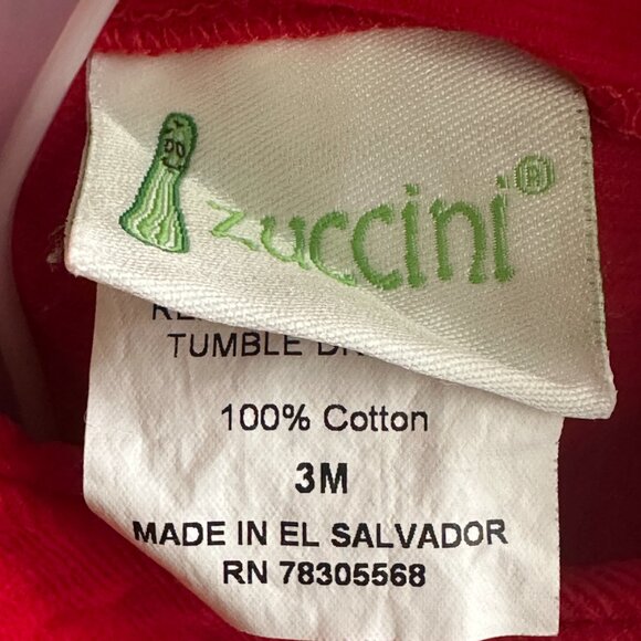 Zuccini red bubble outfit, size 3 months - Picture 2 of 2